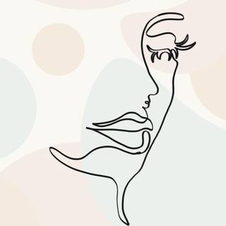 Boho woman wallpaper