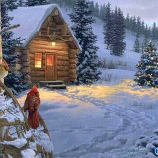 Winter Christmas snow wallpaper