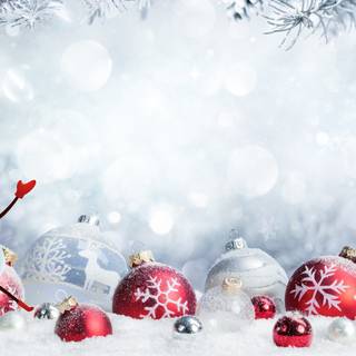 Winter Christmas snow wallpaper