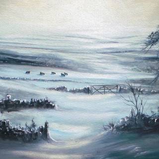 Paint winter 4k wallpaper