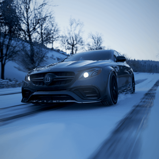 iPhone winter car wallpaper