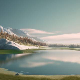 Paint winter 4k wallpaper