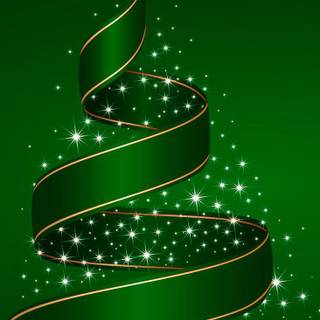 Green and gold Christmas wallpaper