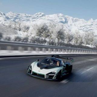 iPhone winter car wallpaper