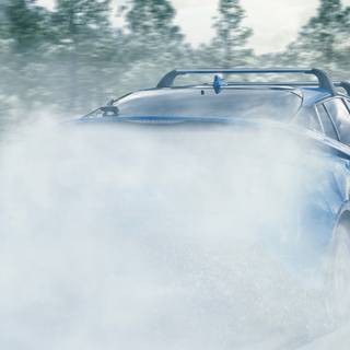 iPhone winter car wallpaper