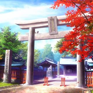 Temple anime wallpaper