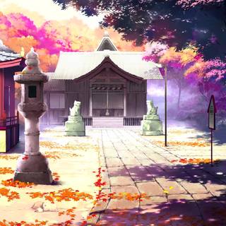 Temple anime wallpaper