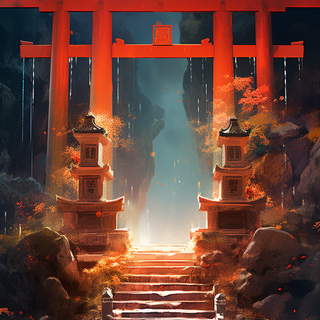 Temple anime wallpaper