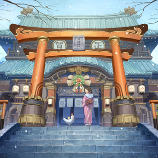 Temple anime wallpaper