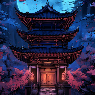 Temple anime wallpaper