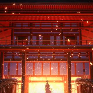 Temple anime wallpaper