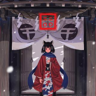 Temple anime wallpaper