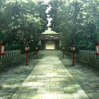 Temple anime wallpaper