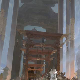 Temple anime wallpaper