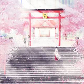 Temple anime wallpaper