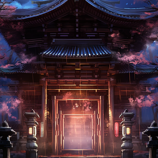 Temple anime wallpaper