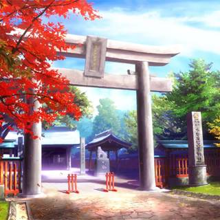 Temple anime wallpaper