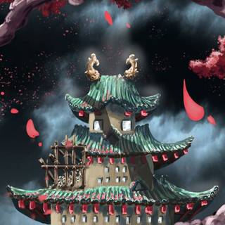 Temple anime wallpaper