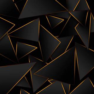 Black 3D iPhone wallpaper