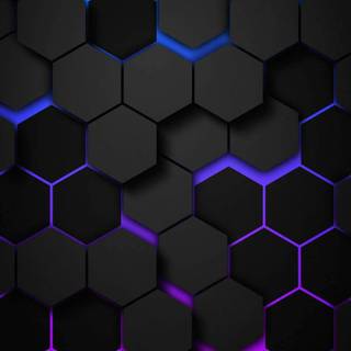 Black 3D iPhone wallpaper