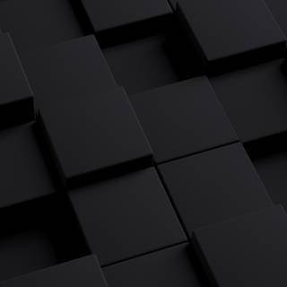 Black 3D iPhone wallpaper