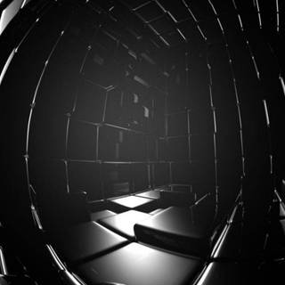 Black 3D iPhone wallpaper