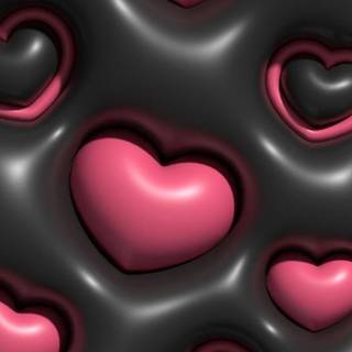 Black 3D iPhone wallpaper