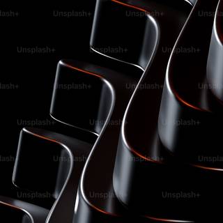 Black 3D iPhone wallpaper