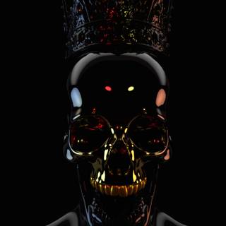 Black 3D iPhone wallpaper