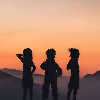 Naruto silhouette wallpaper