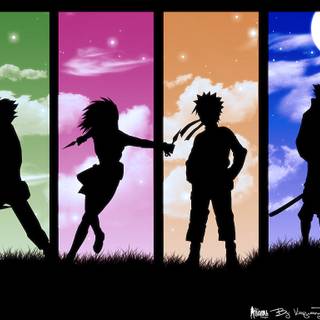 Naruto silhouette wallpaper
