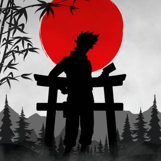 Naruto silhouette wallpaper