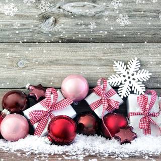 Xmas ornaments wallpaper