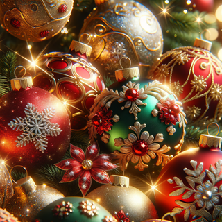 Xmas ornaments wallpaper