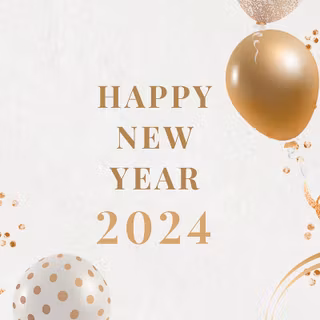Happy New Year 2024 iPhone wallpaper