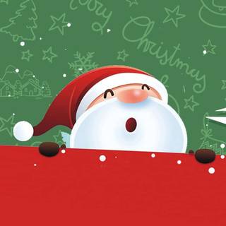 Red green Christmas wallpaper