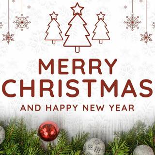 Merry Christmas and a Happy New Year 2024 wallpaper