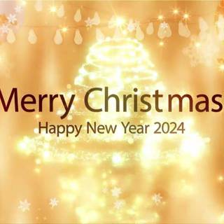 Merry Christmas and a Happy New Year 2024 wallpaper