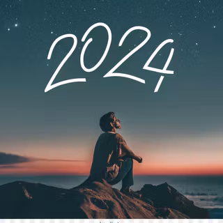 Happy New Year 2024 iPhone wallpaper