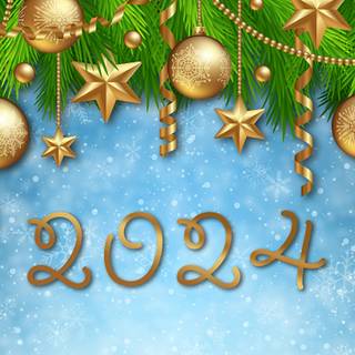 Merry Christmas and a Happy New Year 2024 wallpaper