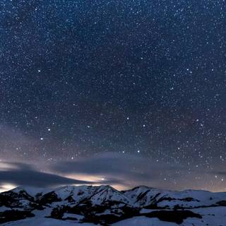 Milky way winter wallpaper