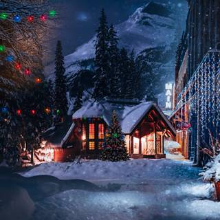 Snowy Xmas wallpaper