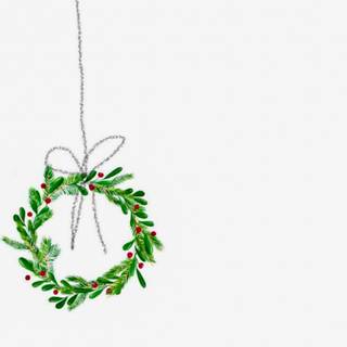 White preppy Xmas wallpaper