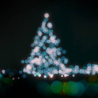 Christmas lights laptop wallpaper