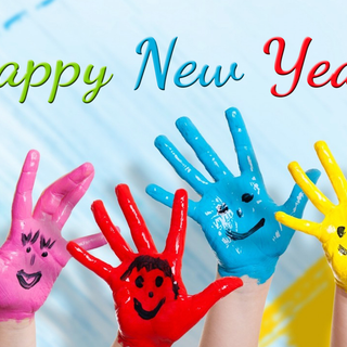Happy New Year kids wallpaper
