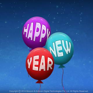 Happy New Year kids wallpaper