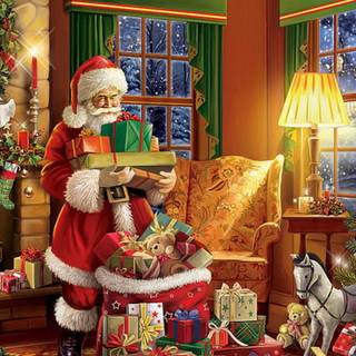 Cozy Christmas laptop wallpaper