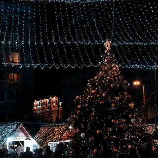 Christmas lights laptop wallpaper