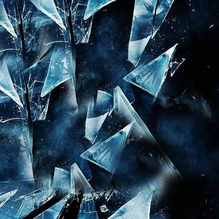 iPhone broken glass wallpaper
