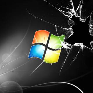 Broken glass desktop wallpaper